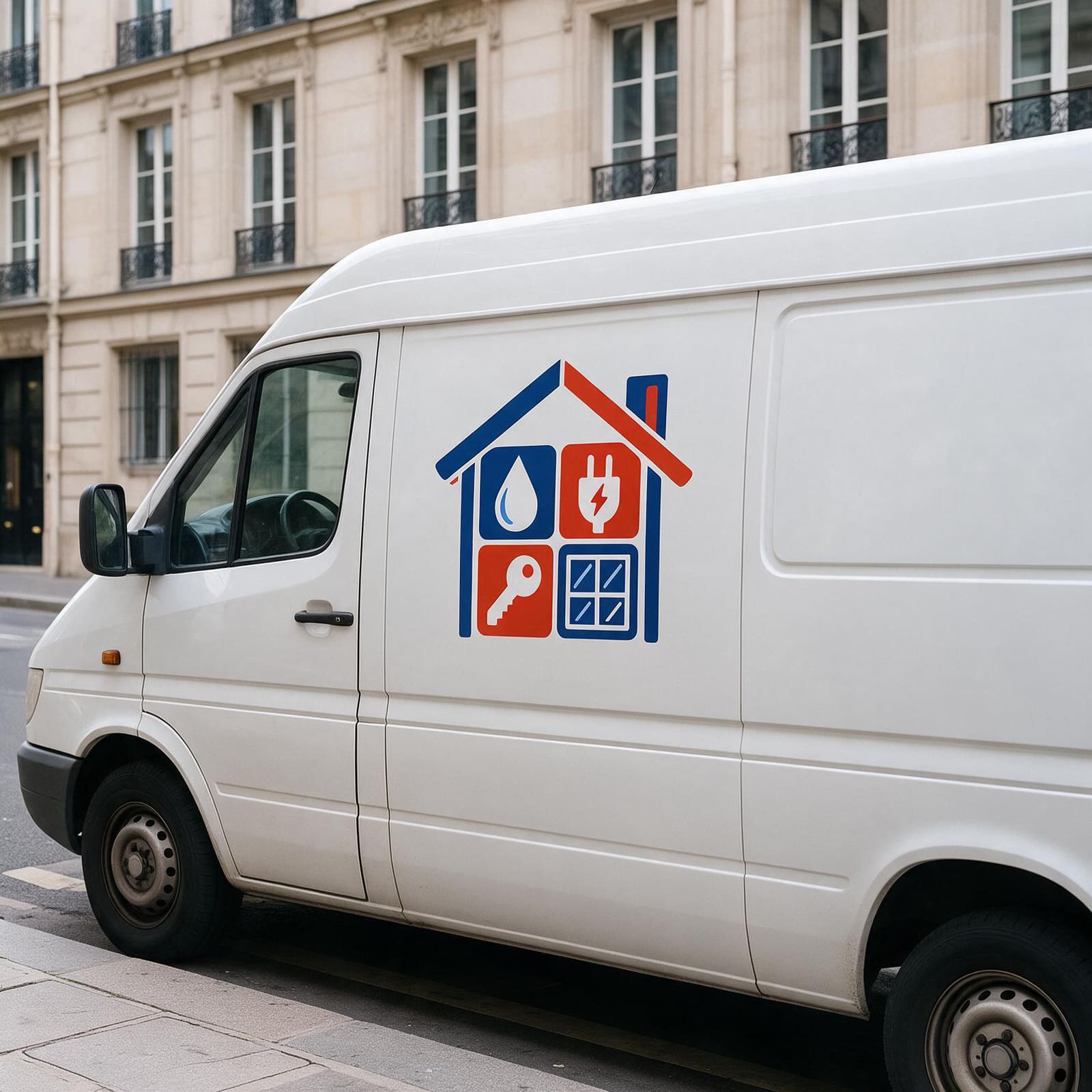 English-speaking plumber van dispatched in Saint-Cloud